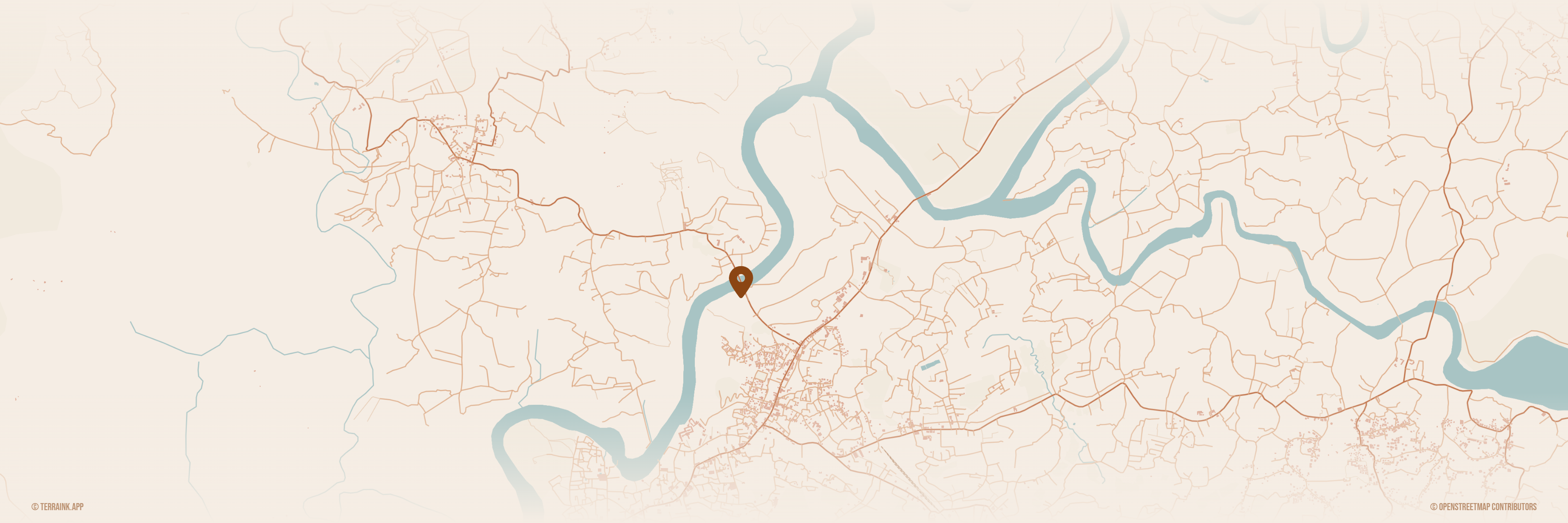 Satellite map of Nilambur, Kerala — The River Promenade location